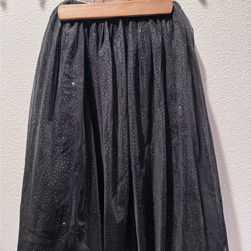 Cat & Jack Black Sparkle Skirt